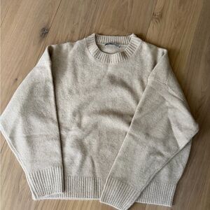 Beige Oversized Sweater